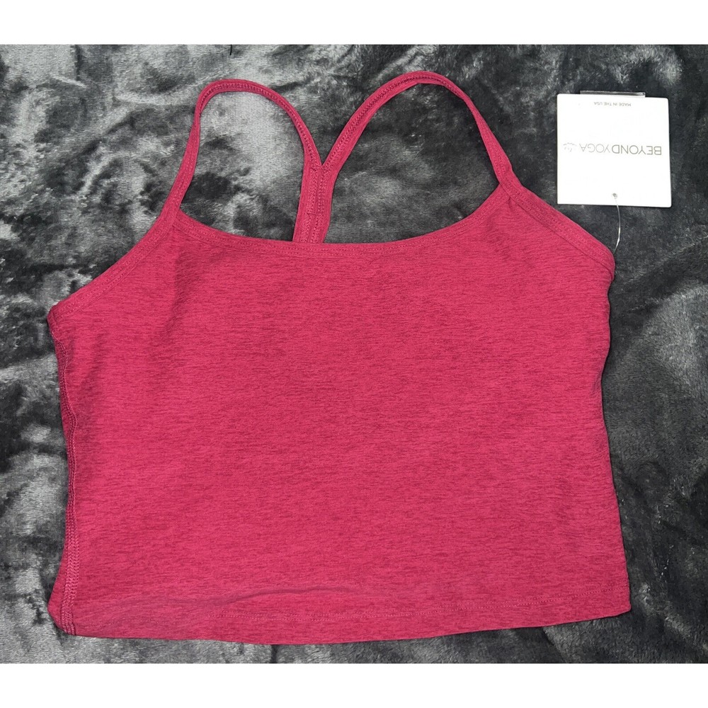 Beyond Yoga Spacedye Racerback Cropped Tank Dragonfruit